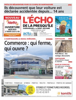 Lisez L'Echo de la Presqu'île - Saint Nazaire du 22 mars 2024 sur ePresse.fr
