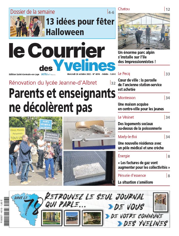 Le Courrier des Yvelines N°4016 du 26 octobre 2022 à télécharger sur iPad