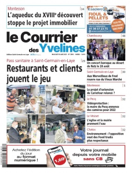 Le Courrier des Yvelines N°3956 du 18 août 2021 à télécharger sur iPad