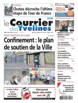 Le Courrier des Yvelines N°3917 du 04 novembre 2020 à télécharger sur iPad