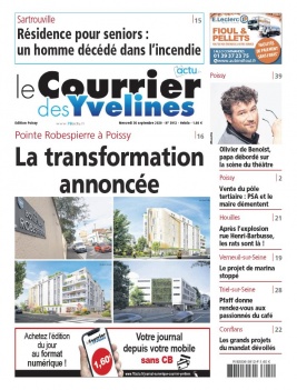 Le Courrier des Yvelines N°3912 du 30 septembre 2020 à télécharger sur iPad