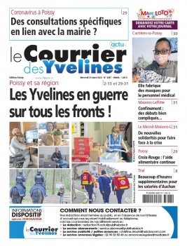 Le Courrier des Yvelines N°3887 du 25 mars 2020 à télécharger sur iPad