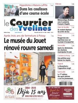 Le Courrier des Yvelines N°3843 du 08 mai 2019 à télécharger sur iPad