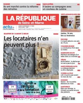 Lisez La République de Seine et Marne - Melun du 23 janvier 2023 sur ePresse.fr