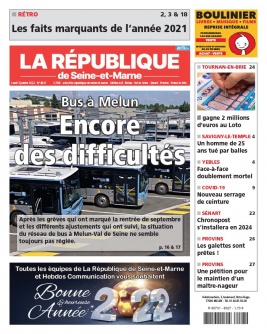 La République de Seine et Marne N°8027 du 03 janvier 2022 à télécharger sur iPad