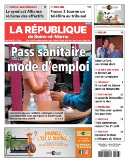 La République de Seine et Marne N°8006 du 09 août 2021 à télécharger sur iPad
