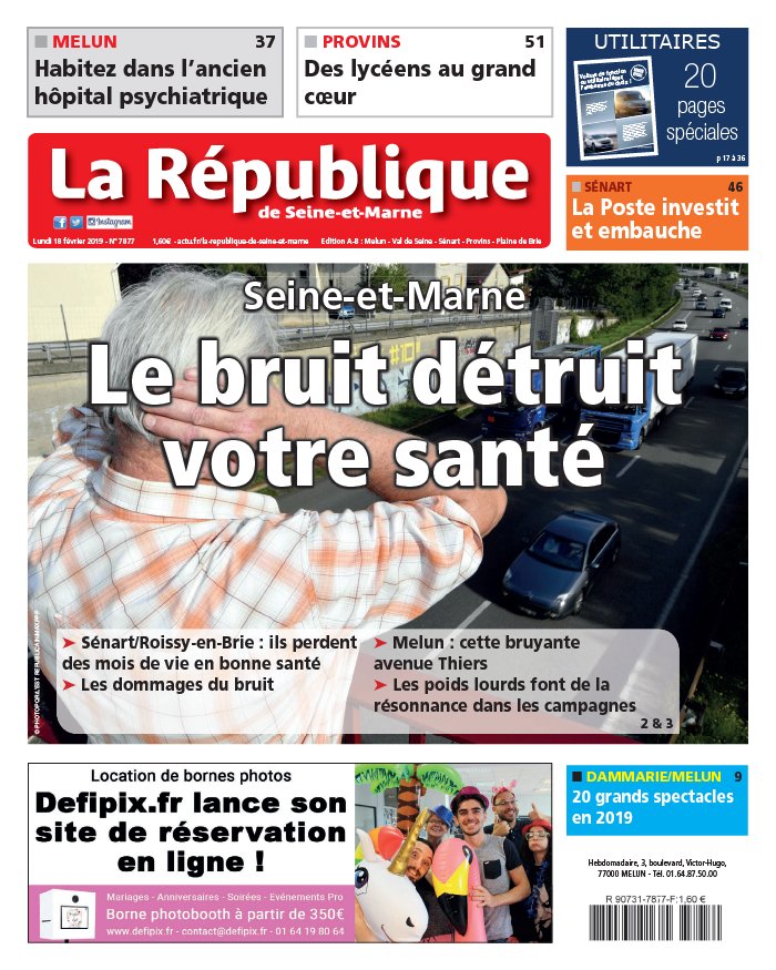 La République de Seine et Marne N°7877 du 18 février 2019 à télécharger sur iPad