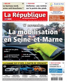 La République de Seine et Marne N°7863 du 12 novembre 2018 à télécharger sur iPad