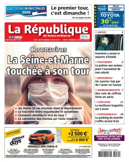 La République de Seine et Marne N°7932 du 09 mars 2020 à télécharger sur iPad