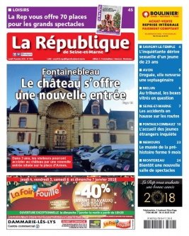 La République de Seine et Marne N°7818 du 01 janvier 2018 à télécharger sur iPad