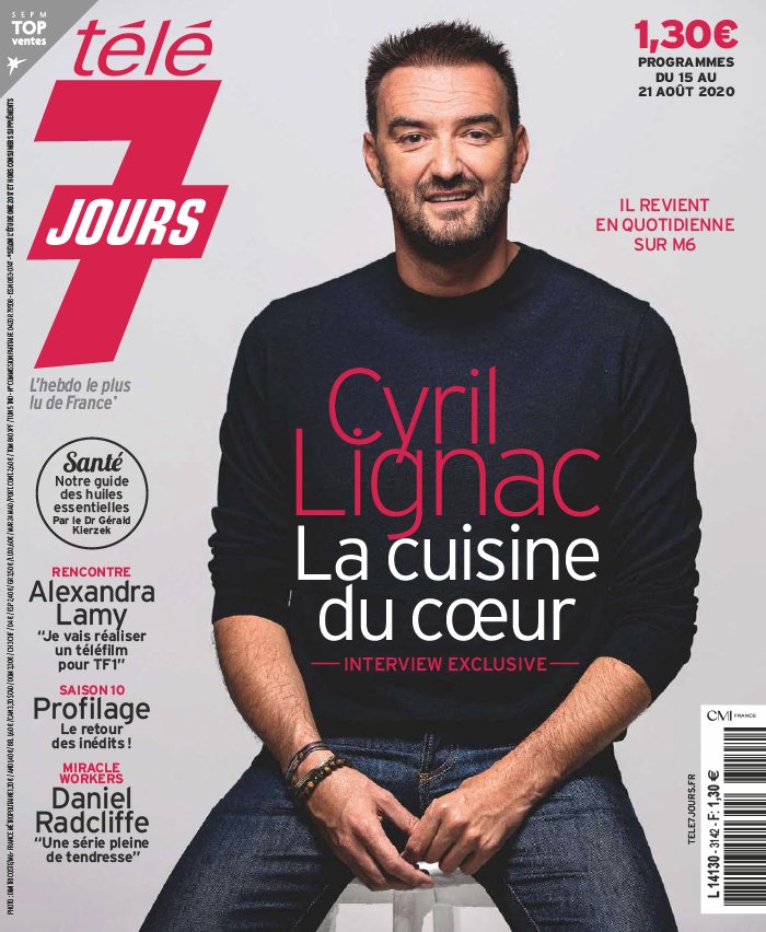 Télé 7 Jours 10 août 2020 Abonnement Télé 7 Jours Pas Cher avec le BOUQUET ePresse.fr