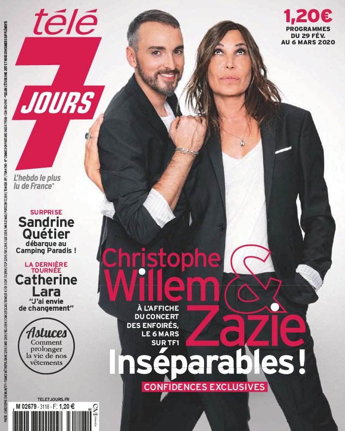 Télé 7 Jours 24 février 2020 Abonnement Télé 7 Jours Pas Cher avec le BOUQUET ePresse.fr