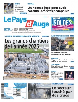 Lisez Le Pays d'Auge - Sud du 10 janvier 2025 sur ePresse.fr