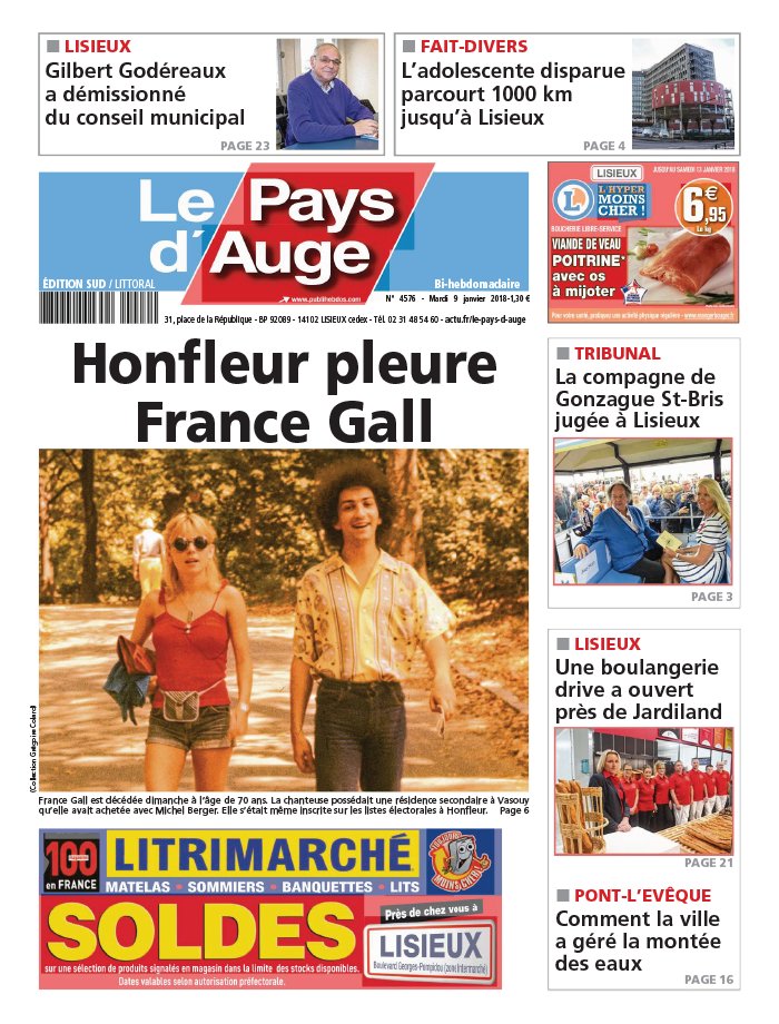 Le Pays d'Auge N°4576 du 09 janvier 2018 à télécharger sur iPad