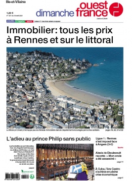Dimanche Ouest-France 18 avril 2021 Dimanche Ouest-France - Rennes Métropole du 18 avril 2021