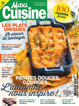 Maxi Cuisine N°152 du 27 septembre 2021 à télécharger sur iPad
