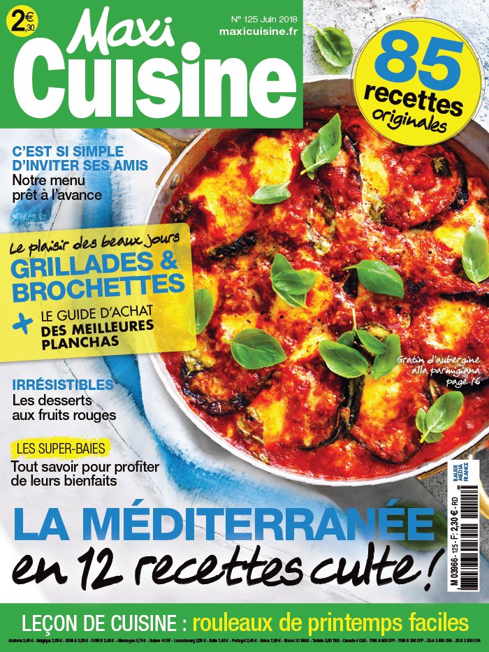 Maxi Cuisine N°125 Du 28 Mai 2018 à Télécharger Sur Ipad 