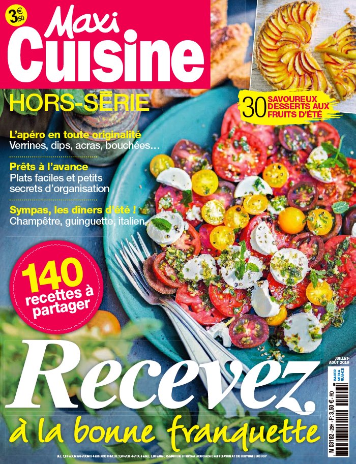 Maxi Cuisine Hors Série 08 juillet 2019 Abonnement à MAXI CUISINE HORS-SERIE Pas Cher avec le BOUQUET ePresse.fr