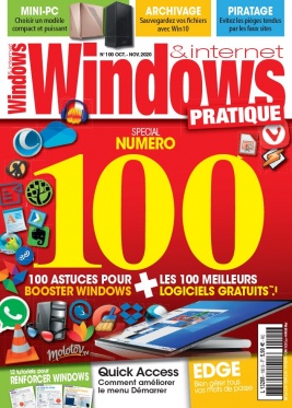 Windows & Internet Pratique N°100 du 18 septembre 2020 à télécharger sur iPad