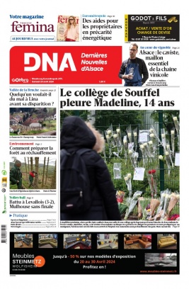 Les Dernières Nouvelles d'Alsace N°20240420 du 20 avril 2024 à télécharger sur iPad
