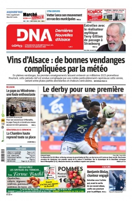 Lisez Les Dernières Nouvelles d'Alsace - Strasbourg du 24 septembre 2023 sur ePresse.fr