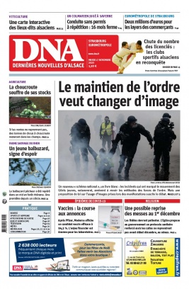 Les Dernières Nouvelles d'Alsace N°20201117 du 17 novembre 2020 à télécharger sur iPad