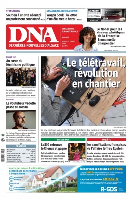 Les Dernières Nouvelles d'Alsace N°20201008 du 08 octobre 2020 à télécharger sur iPad