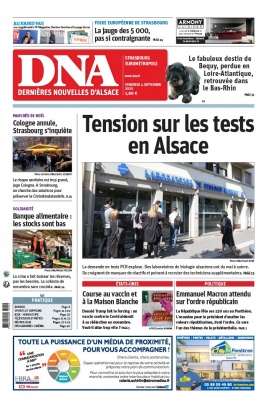 Les Dernières Nouvelles d'Alsace N°20200904 du 04 septembre 2020 à télécharger sur iPad