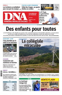 Les Dernières Nouvelles d'Alsace N°20200802 du 02 août 2020 à télécharger sur iPad