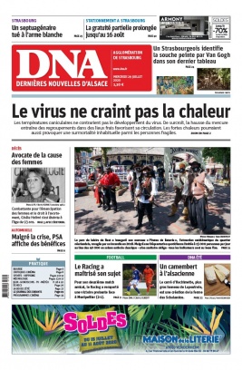 Les Dernières Nouvelles d'Alsace N°20200729 du 29 juillet 2020 à télécharger sur iPad