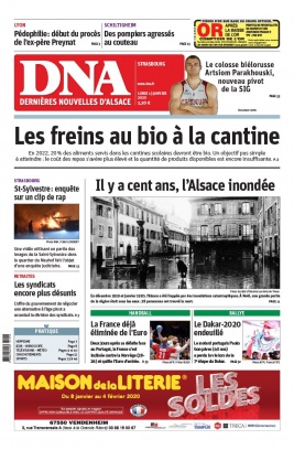 Les Dernières Nouvelles d'Alsace N°20200113 du 13 janvier 2020 à télécharger sur iPad