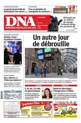 Les Dernières Nouvelles d'Alsace N°20191210 du 10 décembre 2019 à télécharger sur iPad