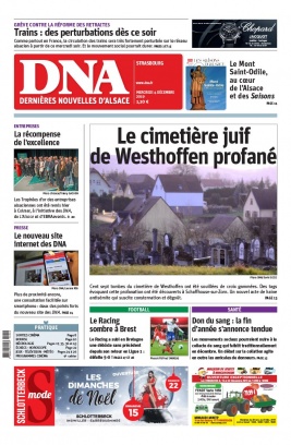 Les Dernières Nouvelles d'Alsace N°20191204 du 04 décembre 2019 à télécharger sur iPad