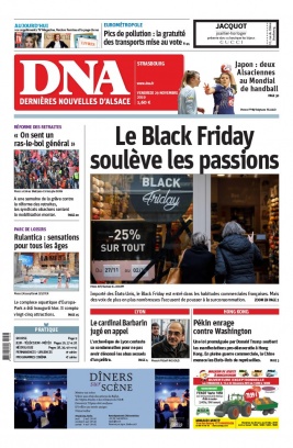 Les Dernières Nouvelles d'Alsace N°20191129 du 29 novembre 2019 à télécharger sur iPad