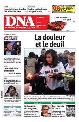 Les Dernières Nouvelles d'Alsace N°20191028 du 28 octobre 2019 à télécharger sur iPad