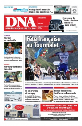 Les Dernières Nouvelles d'Alsace N°20190721 du 21 juillet 2019 à télécharger sur iPad