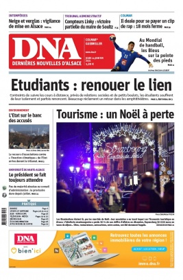 Les Dernières Nouvelles d'Alsace N°20210114 du 14 janvier 2021 à télécharger sur iPad