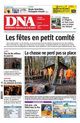 Les Dernières Nouvelles d'Alsace N°20201113 du 13 novembre 2020 à télécharger sur iPad
