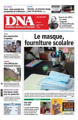 Les Dernières Nouvelles d'Alsace N°20200825 du 25 août 2020 à télécharger sur iPad