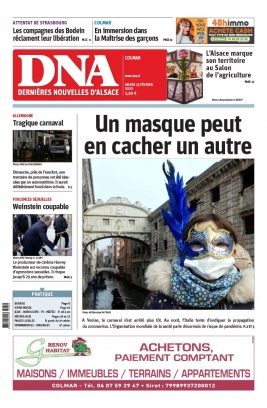 Les Dernières Nouvelles d'Alsace N°20200225 du 25 février 2020 à télécharger sur iPad