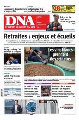 Les Dernières Nouvelles d'Alsace N°20191125 du 25 novembre 2019 à télécharger sur iPad