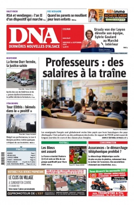 Les Dernières Nouvelles d'Alsace N°20190911 du 11 septembre 2019 à télécharger sur iPad