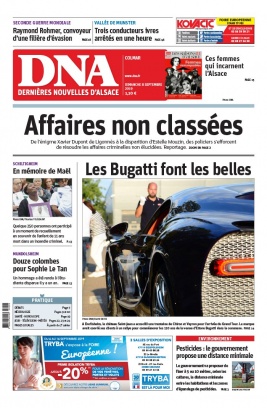 Les Dernières Nouvelles d'Alsace N°20190908 du 08 septembre 2019 à télécharger sur iPad