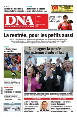 Les Dernières Nouvelles d'Alsace N°20190902 du 02 septembre 2019 à télécharger sur iPad