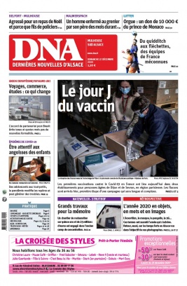 Les Dernières Nouvelles d'Alsace N°20201227 du 27 décembre 2020 à télécharger sur iPad