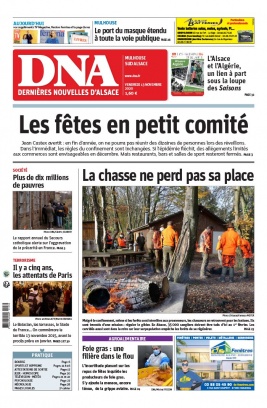 Les Dernières Nouvelles d'Alsace N°20201113 du 13 novembre 2020 à télécharger sur iPad