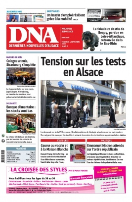Les Dernières Nouvelles d'Alsace N°20200904 du 04 septembre 2020 à télécharger sur iPad