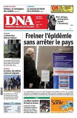 Les Dernières Nouvelles d'Alsace N°20200309 du 09 mars 2020 à télécharger sur iPad