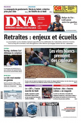 Les Dernières Nouvelles d'Alsace N°20191125 du 25 novembre 2019 à télécharger sur iPad