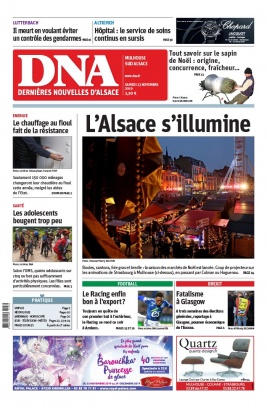 Les Dernières Nouvelles d'Alsace N°20191123 du 23 novembre 2019 à télécharger sur iPad